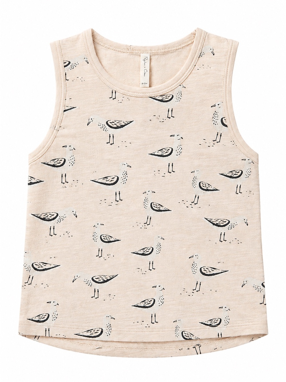 Rylee + Cru Kids Seagull Print Tank Top Cream 4-5Y